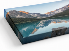 Detalj gallery-wrap ruba panoramske foto slike – kvalitetno pamučno platno 340 g/m²