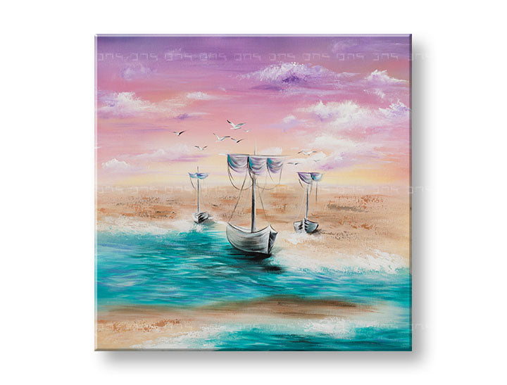 Oslikana zidna slika BRODOVI NA MORU 1 dio YOBATLN007E1 | različite veličine