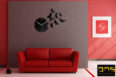 Zidni sat BUTTERFLY NH003