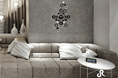 Zidni sat HEXAGON NH018