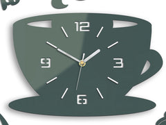 Zidni satovi COFFE TIME 3D GRAY - slika 3