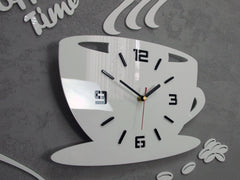 Zidni sat COFFE TIME 3D WHITE - slika 4