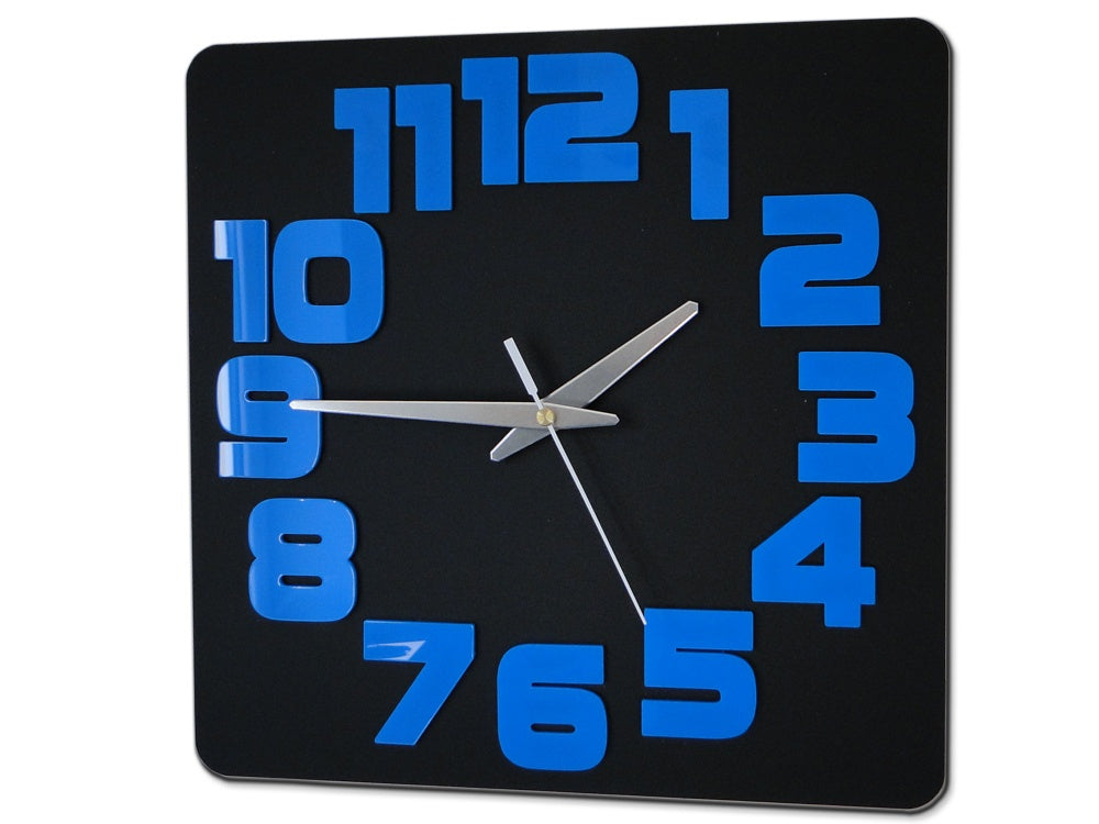 Zidni satovi LOGIC BLACK-BLUE - slika 2