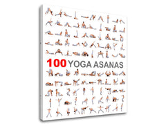 Motivacijska zidna slika 100 joga asana - slika 5