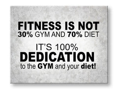 Motivacijska zidna umjetnost Fitness nije