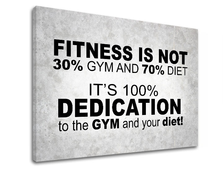 Motivacijska zidna umjetnost Fitness nije - slika 5