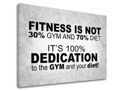 Motivacijska zidna umjetnost Fitness nije - slika 5