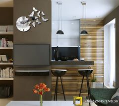 Zidni sat MIRROR BUTTERFLIES NH025