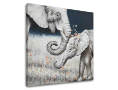 Slike na platnu SLONOVI 1 | dijelna XOBCH11897WE1