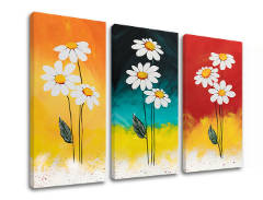 Slika na platnu CVIJEĆE 3 dijela XOBDO158D3