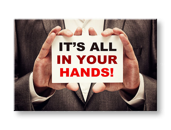 Motivacijska zidna umjetnost Sve je u tvojim rukama_001