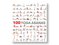 Motivacijska zidna slika 100 joga asana