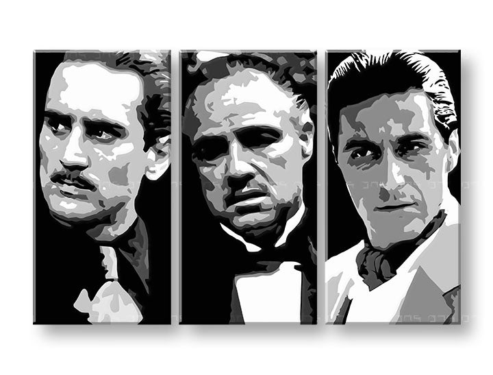Tiskana POP Art slika KUM 3 dijela - slika 3