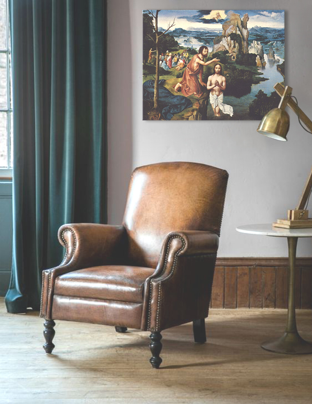 Slika na platnu Joachim Patinir - Krštenje Isusa Krista