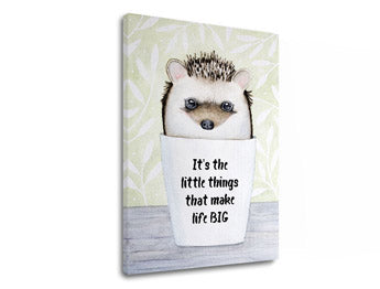 Zidna umjetnost s tekstom To su male stvari