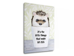 Zidna umjetnost s tekstom To su male stvari