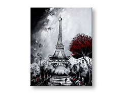 Autorska reprodukcija na platnu EIFFELOV TORANJ XOBAM032E1