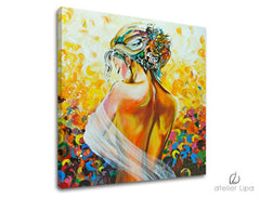 Autorova reprodukcija na platnu ŽENA XOBDO084D1