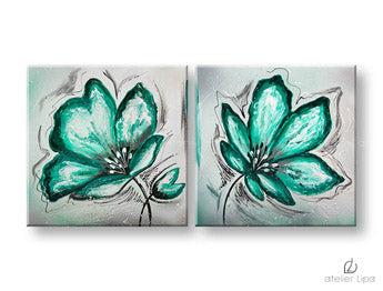 Autorova reprodukcija na platnu CVIJEĆE XOBFB520E2