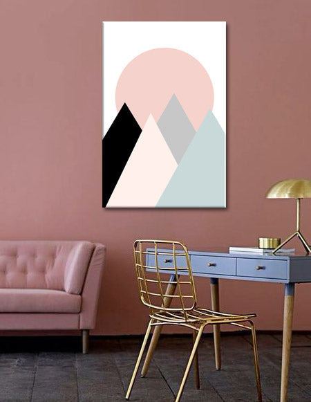 Zidna slika Degenerirani ožiljak u daljini / Dan Johannson XOBDJ084E1