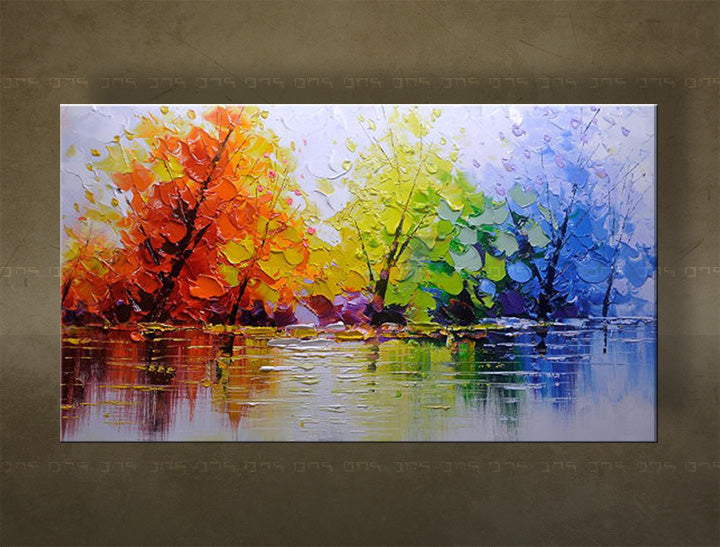 Ručno oslikana zidna umjetnost STROMY FB012E1 | različite veličine