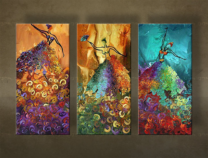 Ručno oslikana zidna slika PLESAČI FB235E3 | različite veličine