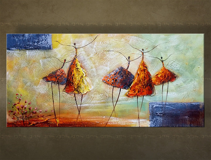 Ručno oslikana zidna slika PLESAČI FB457E1 | različite veličine