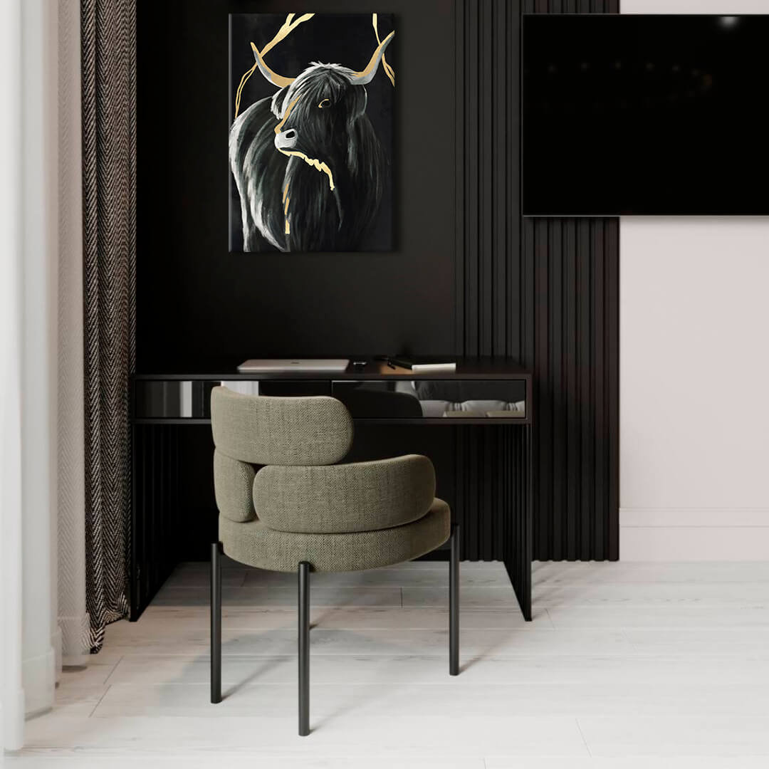 Slike na platnu PREMIUM ART | Crni bik