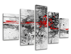 5-dijelna zidna slika APSTRAKT AB016E50