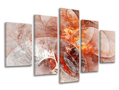 5-dijelna zidna slika APSTRAKT AB053E50