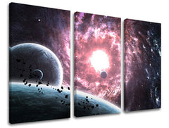 Zidna slika u 3 dijela UNIVERSE GA007E30