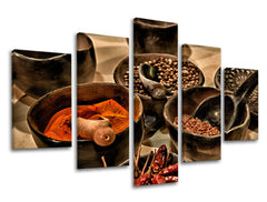 5-dijelna zidna slika KUHINJA KU027E50