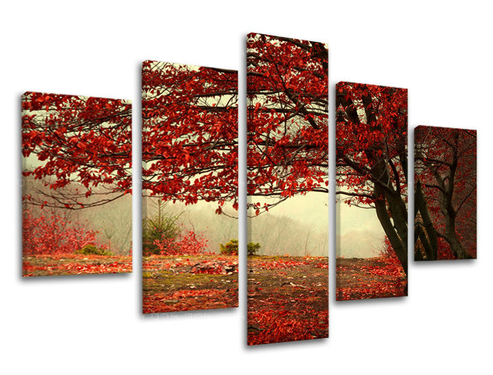 Zidna slika u 5 dijelova DRVEĆE ST017E50