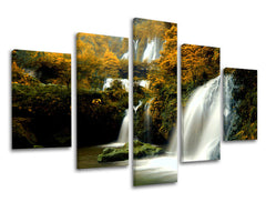 Zidna slika u 5 dijelova VODOPADI VO007E50