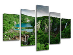 Zidna slika u 5 dijelova VODOPADI VO010E50