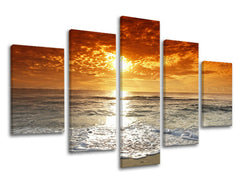 5-dijelna zidna slika ZAPAD SLNKA ZS011E50