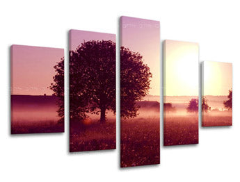 5-dijelna zidna slika ZAPAD SLNKA ZS020E50