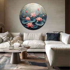 Okrugle slike s akrilom Blossoming Mystery - slika 3