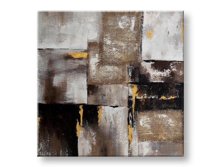 Ručno oslikana slika na zidu ABSTRAKT 70x70 cm – 3D perspektiva platna na drvenom okviru | 100 % original | akril na platnu ARTMIE | Papilora.sk