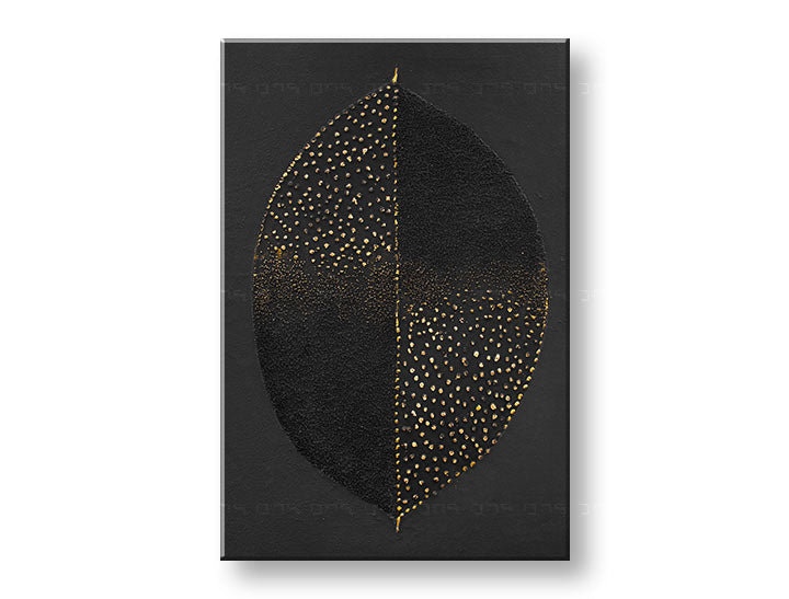 Ručno oslikana slika za zid LIST 60x90 cm – 3D perspektiva platna na drvenom okviru | 100 % original | akril na platnu ARTMIE | Papilora.sk