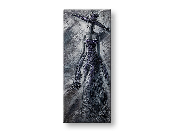 Ručno oslikana slika na zidu ŽENA 50x120 cm – 3D perspektiva platna na drvenom okviru | 100 % original | akril na platnu ARTMIE | Papilora.sk