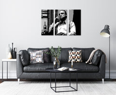 Otisnuta POP Art slika Marlona Branda u 3 dijela, mb2