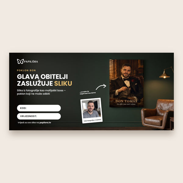 Darčekový poukaz – Šef obitelji
