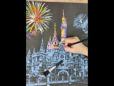 Čarobna slika za grebanje - Japan - 75x52 cm