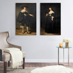Rembrandt - Portreti Martena Soolmansa i Oopjena Coppita - slika 2