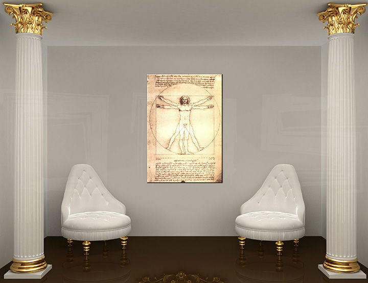 Slika na platnu VITRUVIJEV ČOVJEK - Leonardo Da Vinci REP167