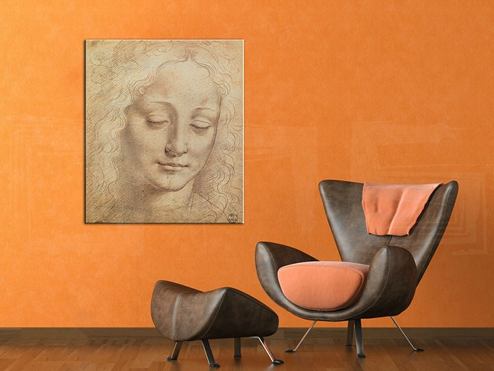 Slika na platnu GLAVA ŽENE 3 - Leonardo Da Vinci