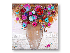 Oslikana zidna slika VAZA S CVIJEĆEM 1 dio CFAZH4661E1 - 70x70 cm