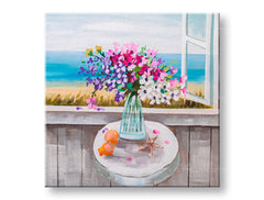 Oslikana zidna slika CVIJEĆE U VAZI 1-dijelna CFAZH5149E1 - 60x60 cm