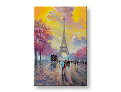 Oslikana zidna slika WALKING IN PARIS 1 dio 60x90 cm CFAZH6205E1
